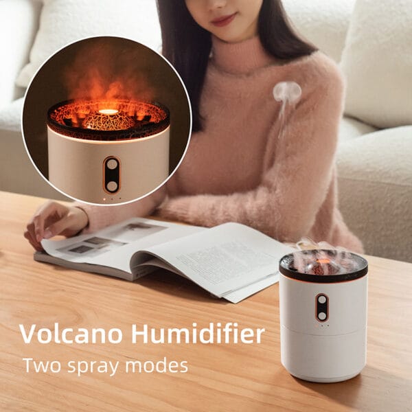 Volcanic flame diffuser